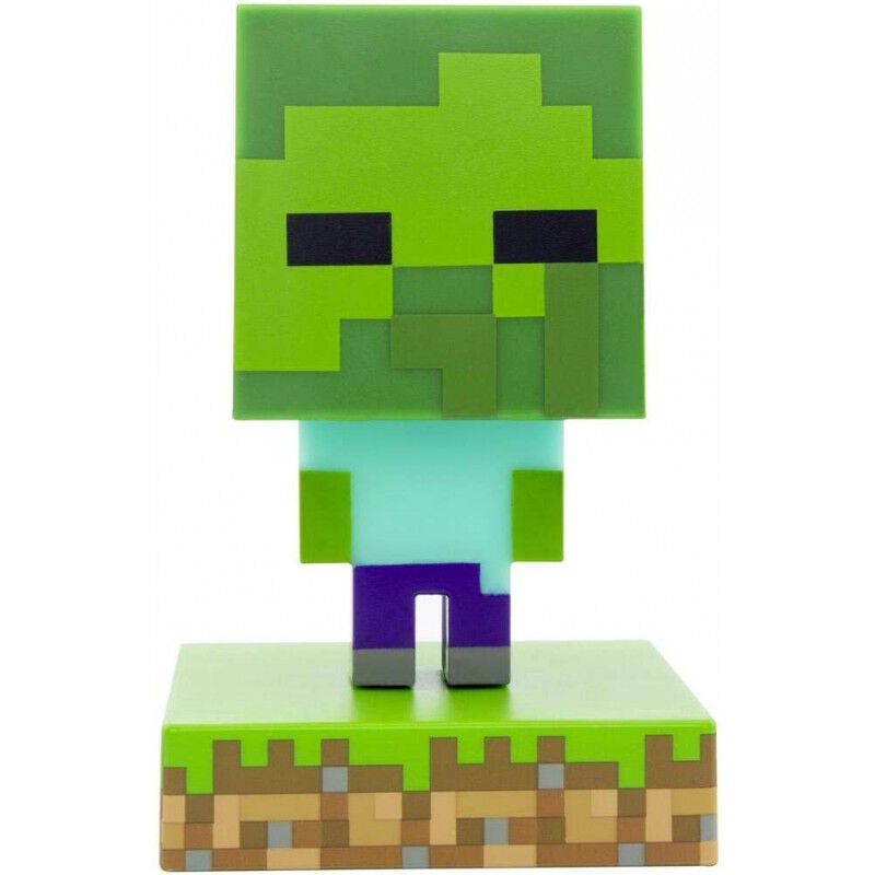 L&aacute;mpara &iacute;cono de zombi de Minecraft image number null