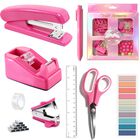 Caddy Dimonluce Set De Accesorios De Escritorio Rosa Fucsia