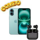 Combo iPhone 16 128GB Menta + Aud&iacute;fonos
