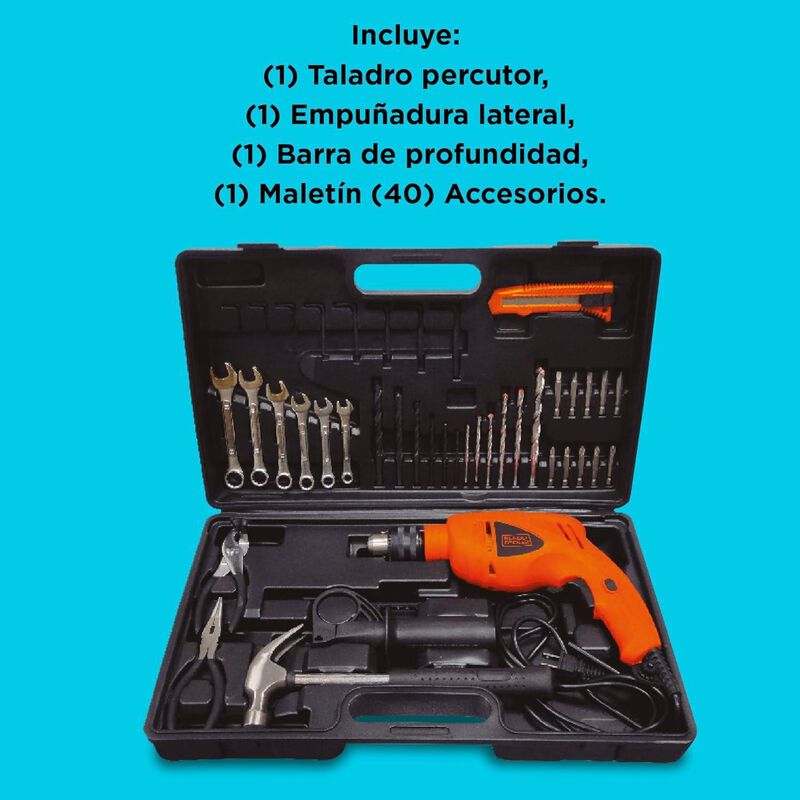 Rotomartillo Black Mas Decker 1/2" 550w Velocid... image number null