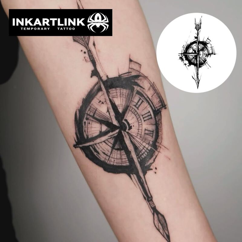 Inkartlink 2 Hojas De Tatuaje Temporal Con Dise... image number null
