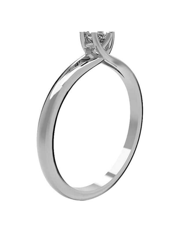 Anillo de Compromiso en Oro de 14K con Circonia... image number null