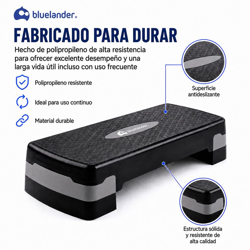 Bluelander Step Fitness Ajustable Para Ejercici... image number null