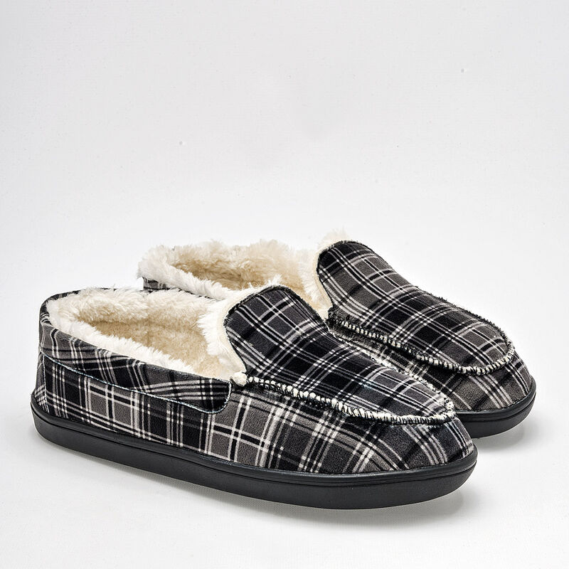 Mora Confort Pantufla para hombre negro gris image number null