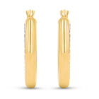 Arracadas De Oro Amarillo Y Blanco 14k Rl50-arab