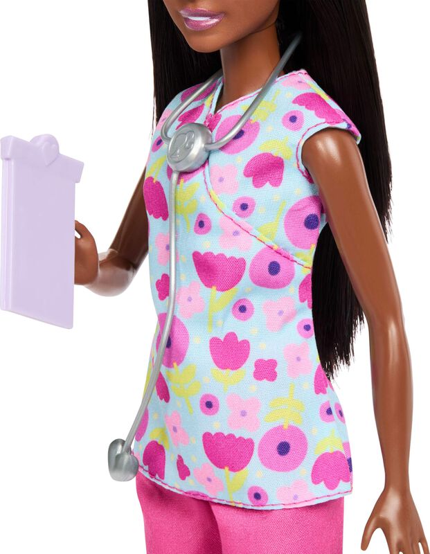 Mu&ntilde;eca Barbie Careers Baby Doctor Con 2 Pacient... image number null