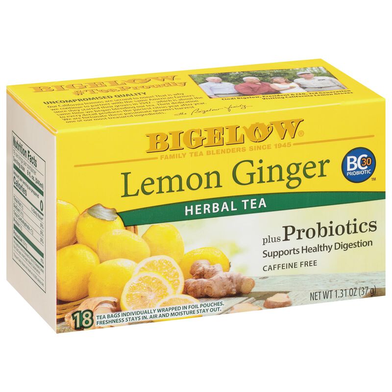 T&eacute; De Hierbas Bigelow Lim&oacute;n Jengibre Con Probi&oacute;... image number null