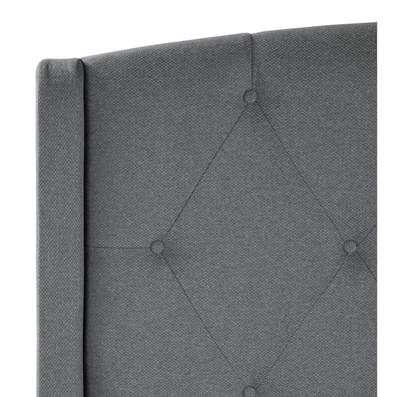 Cabecera Individual Dicasa Zefyr Gris Oscuro image number null