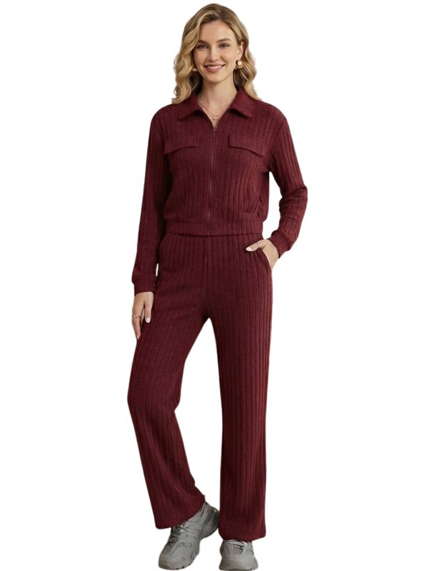 Conjunto Mujer 2 Piezas Tejido Acanalado CONJ-0... image number null