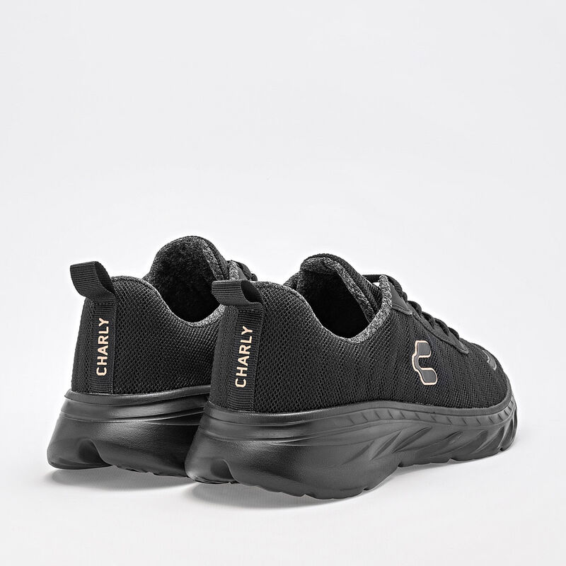 Charly Tenis deportivo para mujer negro, runnin... image number null