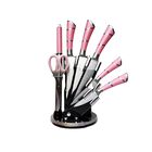 Juego De Cuchillos Ks200 Rosa9 9 Piezas Rosa Ort