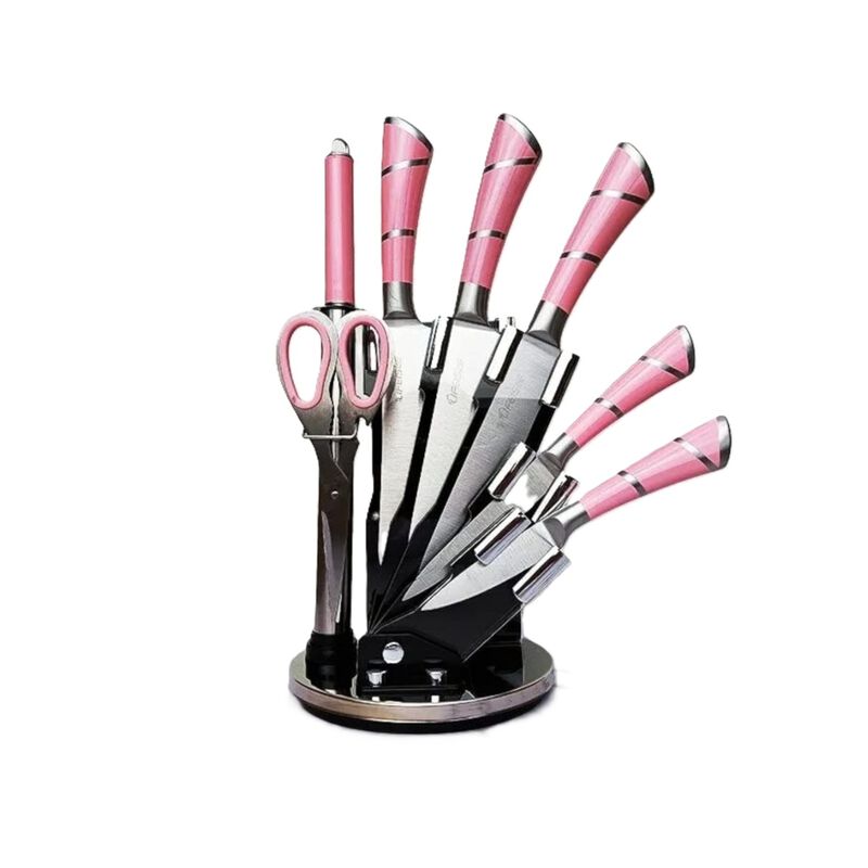 Juego De Cuchillos Ks200 Rosa9 9 Piezas Rosa Or... image number null