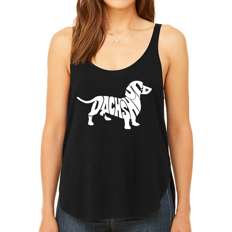 Tank Top Holgado Word Art Para Mujer - Perro Sa... image number null