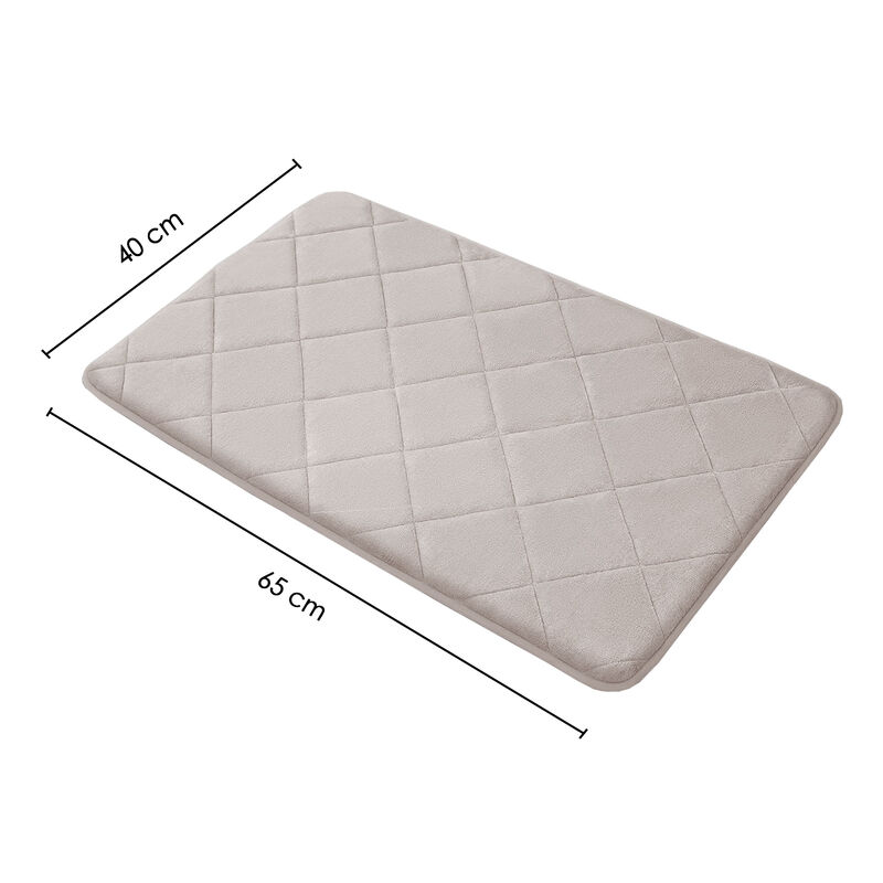 Tapete para Baño de Espuma Suave Beige 40cm x 6... image number null