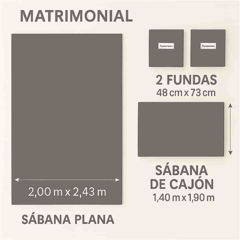 Juego de S&aacute;banas Tacto Algod&oacute;n Suaves y Durader... image number null