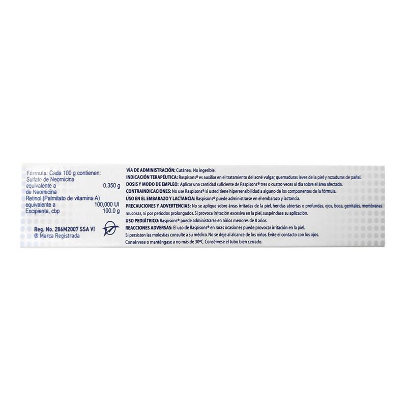 Raspisons Unguento Neomicina Retinol 28g image number null