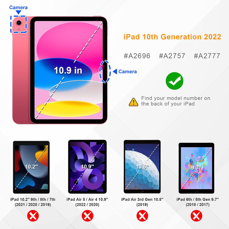 Funda Fintie Hybrid Slim Para Ipad 10th Gen 10.... image number null