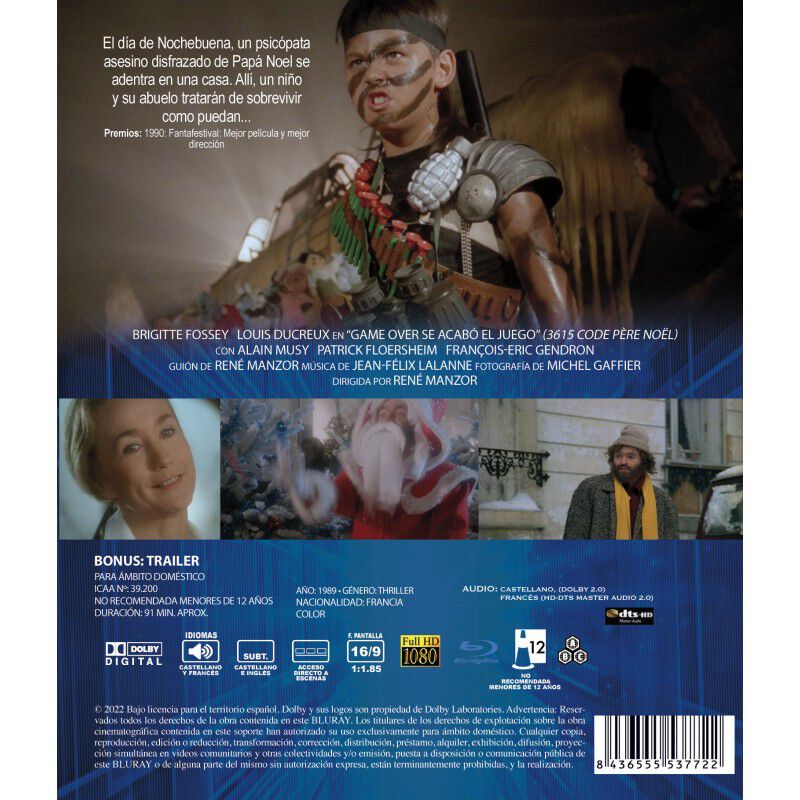 Game Over Se Acab&oacute; El Juego [blu-ray] (1989) Co... image number null