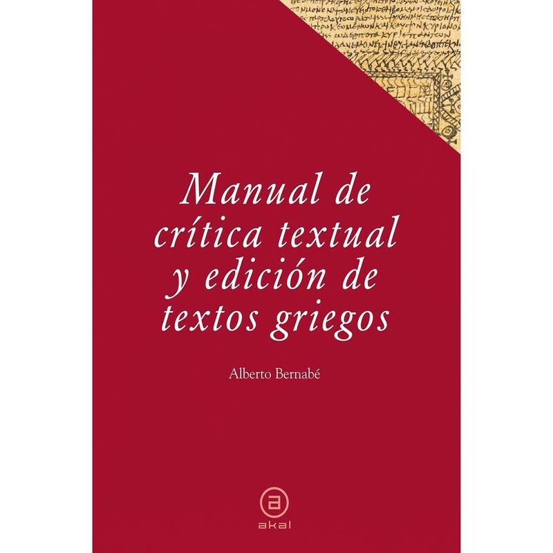 Manual de cr&iacute;tica textual y edici&oacute;n de textos g... image number null
