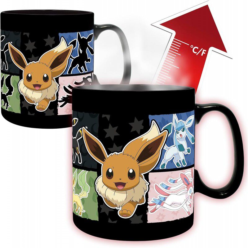 Taza T&eacute;rmica Eevee Cambia De Color Pok&eacute;mon Cer&aacute;... image number null