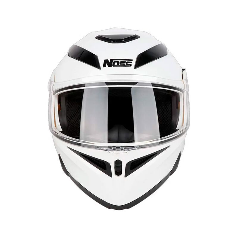 Casco Noss Ns-971 Abatible S&oacute;lido Blanco M image number null