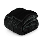 Colcha Utopia Sherpa Queen, Talla Queen, Color Negro, 228 X 228 Cm