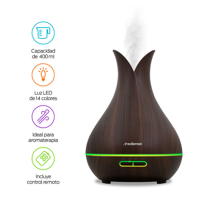 Humidificador Difusor de Aceites Esenciales Con... image number null