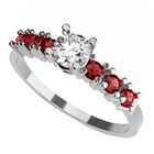 Anillo de Compromiso de 14K con Diamante de Laboratorio 0.20 CT F VS1 Talla 11 ORO BLANCO 14K &ndash; / M453-R-20-14W-LG-11