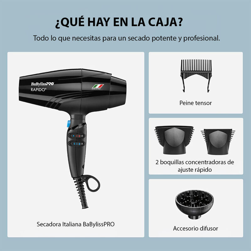 Secadora Profesional Babylisspro R&aacute;pido | Motor... image number null