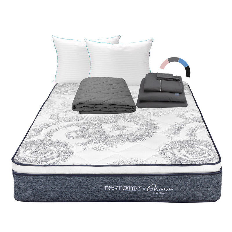 Colch&oacute;n Queen Size Ghana + Almohadas Royal Twin... image number null