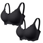 Sujetador OEAK Sin Aros Push-up 2 Uds. XL Negro