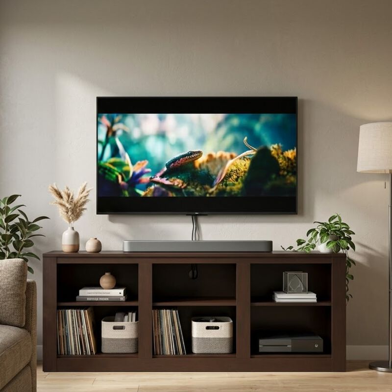 Mueble Para Tv Bertolini 1393 Chocolate Hasta 5... image number null