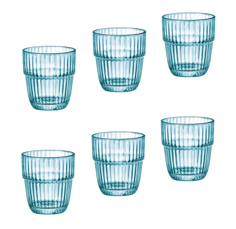 Vaso De Vidrio Bormioli Rocco 300 ml Azul Hielo... image number null