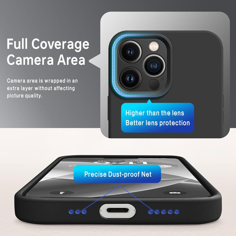 Funda Suw Para Iphone 13 Pro Max, Negra, Con Pr... image number null