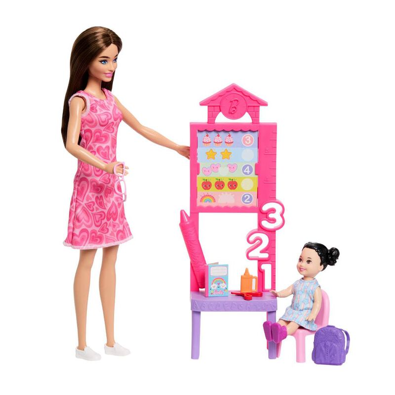 Set De Juego Barbie Profesora Con Mu&ntilde;eca De Mod... image number null