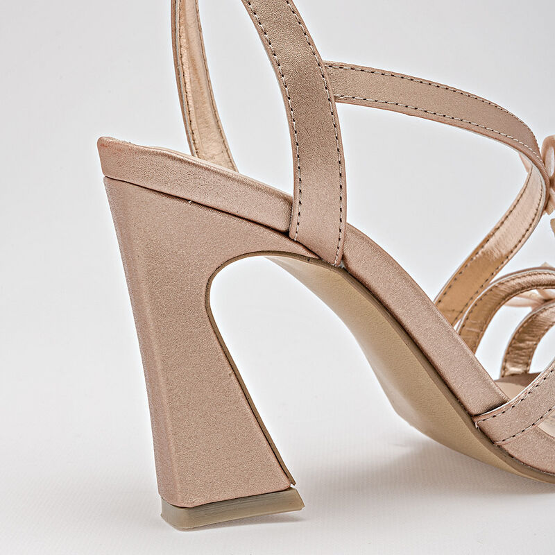 Clasben zapatilla abierta para mujer dorado ros... image number null