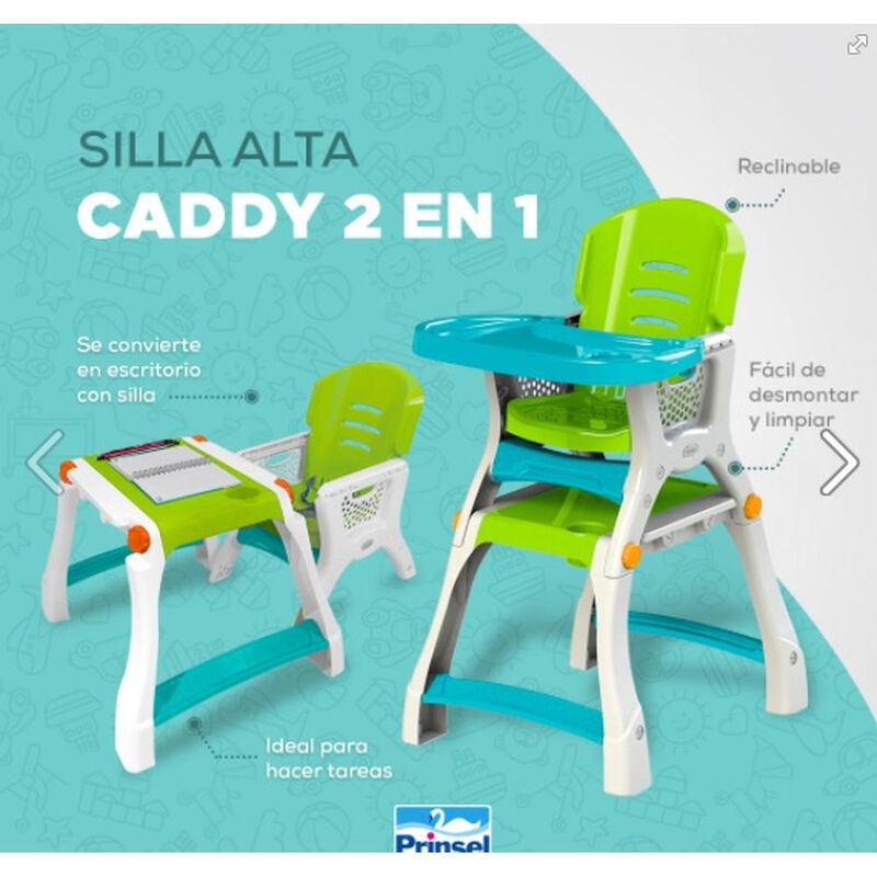 Silla Periquera Beb&eacute; Prinsel Caddy Con Mesa Act... image number null