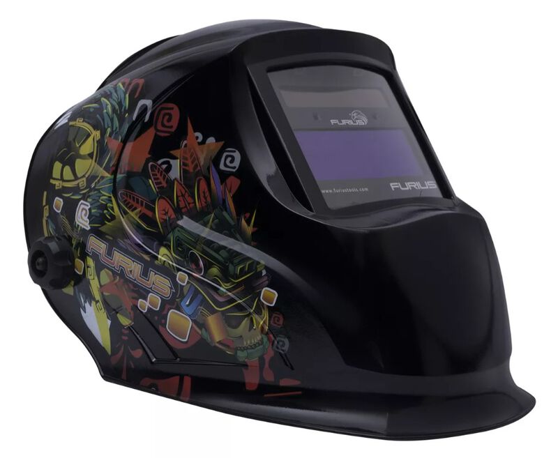 Careta Para Soldar Electr&oacute;nica Furius 13 Sombra... image number null