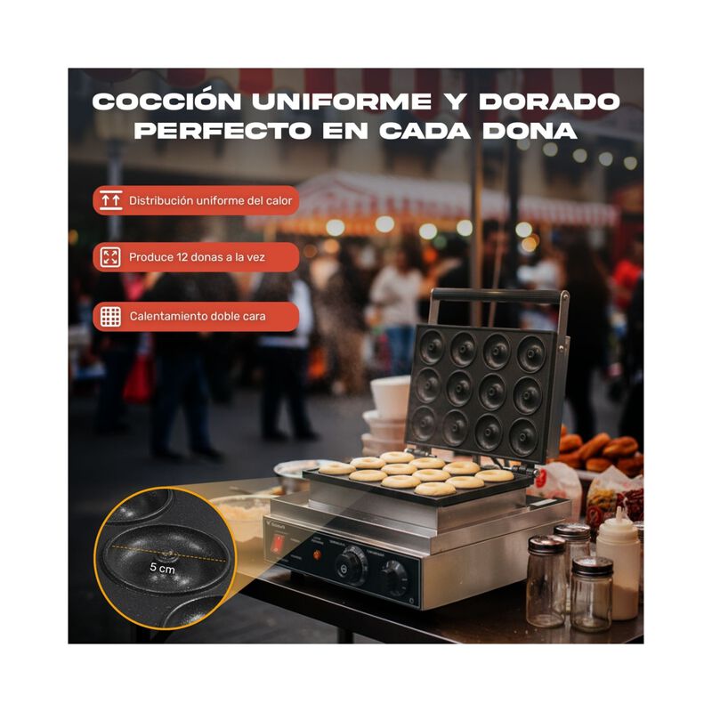 Maquina Donas 12p Industrial Comercial Temperat... image number null