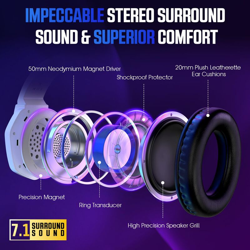 Auriculares Para Juegos Ypbdan Gd-900 Con Sonid... image number null