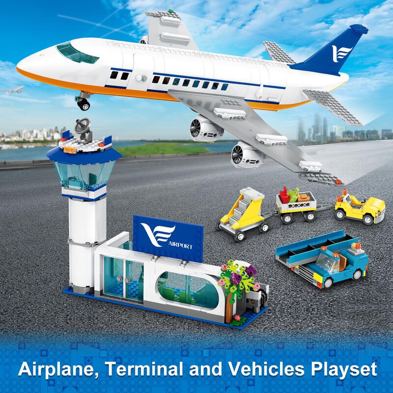 Set De Construcci&oacute;n Hogokids City Passenger Air... image number null