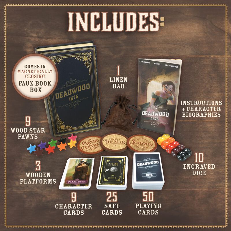 Juego De Mesa Facade Games Deadwood 1876 Old We... image number null