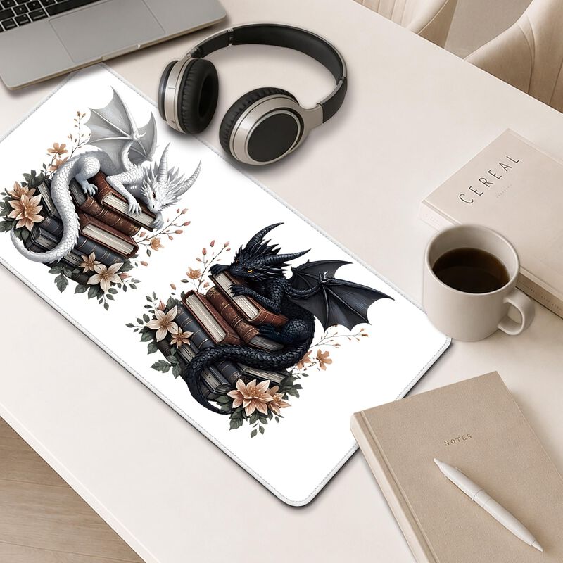 Alfombrilla Topxmai 80x40 cm Drag&oacute;n Beb&eacute; Negro ... image number null