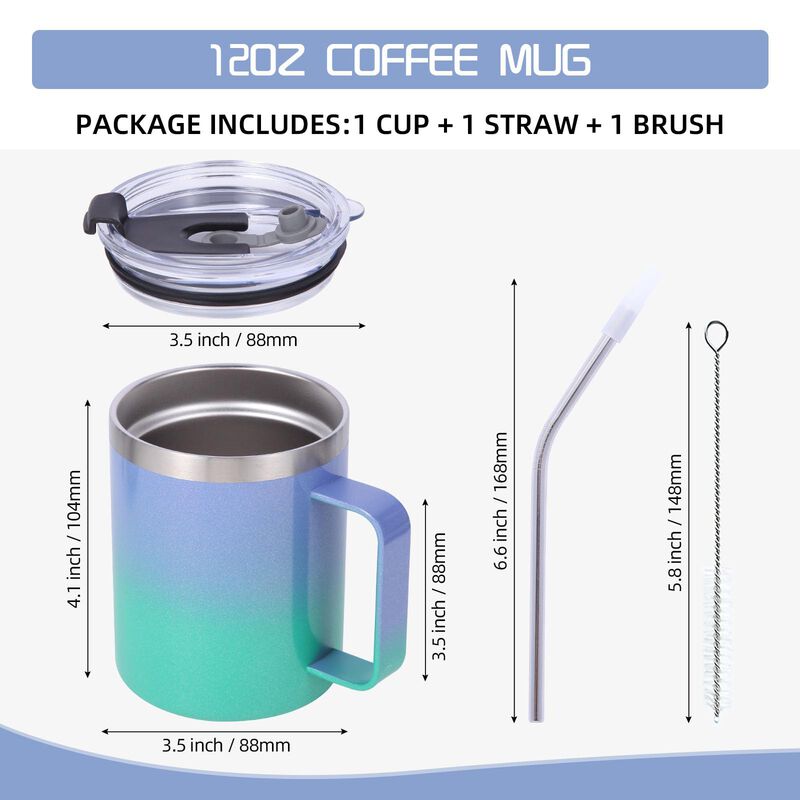 Juego De 2 Tazas De Caf&eacute; Volhoply 355 ml &ndash; Mora... image number null