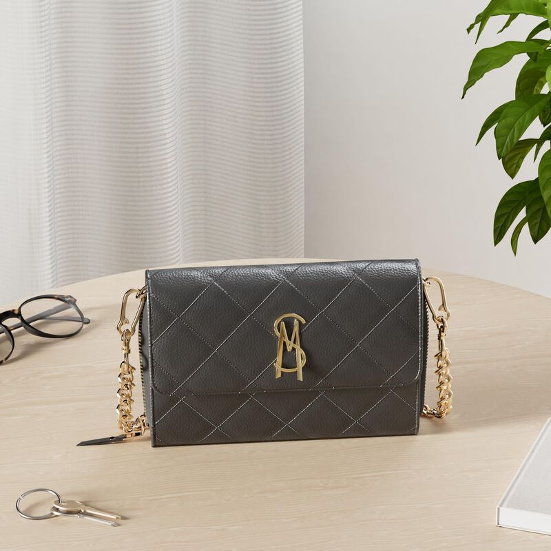 Monedero Bandolera Steve Madden Carina Negro Pa... image number null