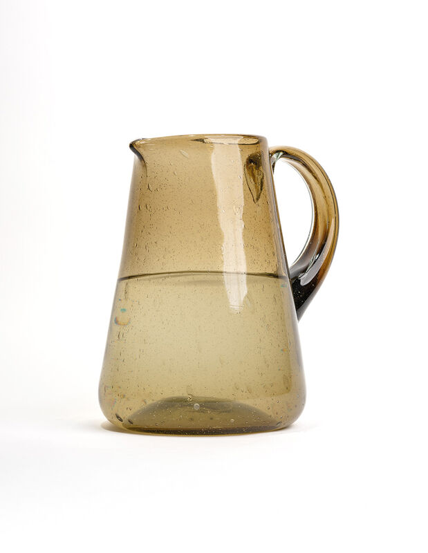 Jarra de Agua de Vidrio Soplado Verde Marea Baj... image number null