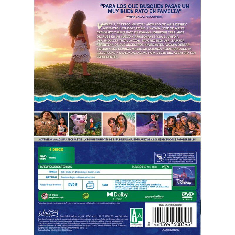 Vaiana 2 [DVD] (2024) Moana 2 image number null