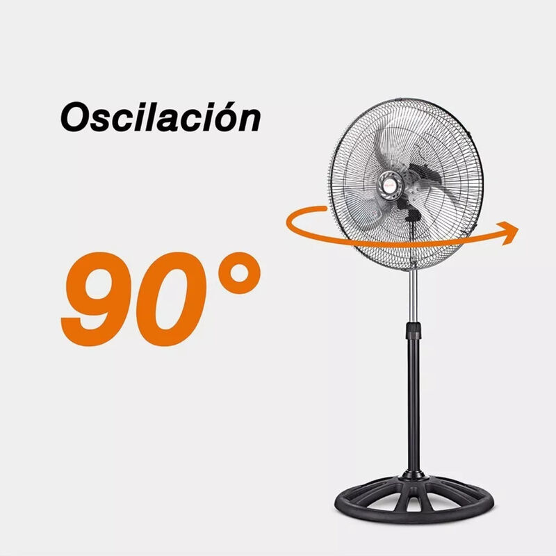 Ventilador de Pedestal 18" MYTEK 3357 3 Velocid... image number null