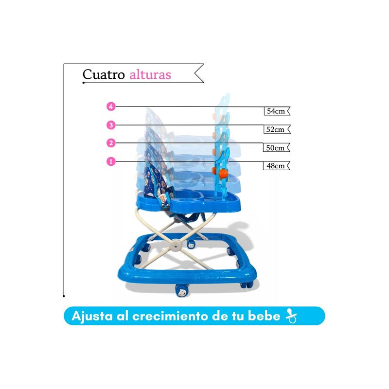 Andadera Plegable Para Beb&eacute; Con Asiento Acolcha... image number null