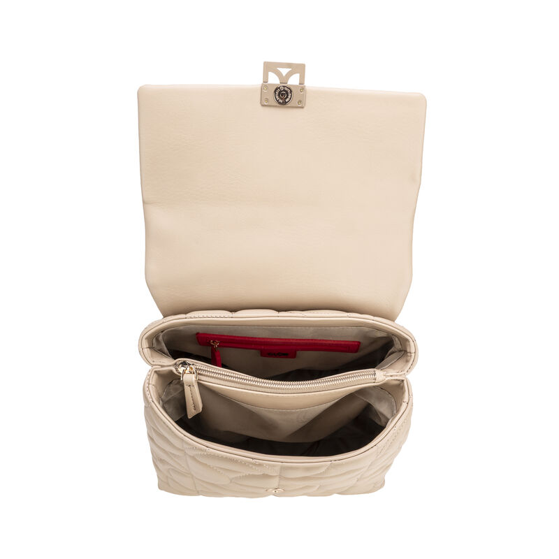 Mochila Mediana Con Mascada Color Beige image number null